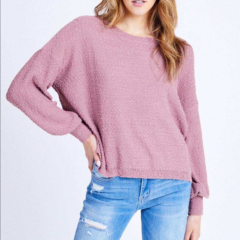 Altar’d State pink sweater, size large